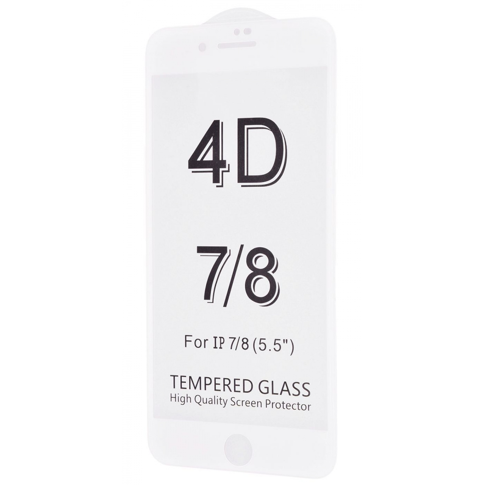 Protective glass FULL SCREEN 4D 360 iPhone 7 Plus/8 Plus without packaging - фото 2