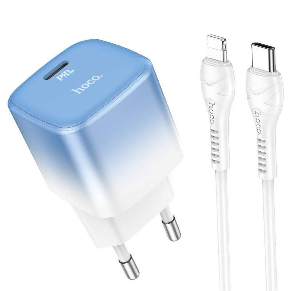 СЗУ Hoco C101A 20W PD (Type-C) + Кабель Type-C to Lightning