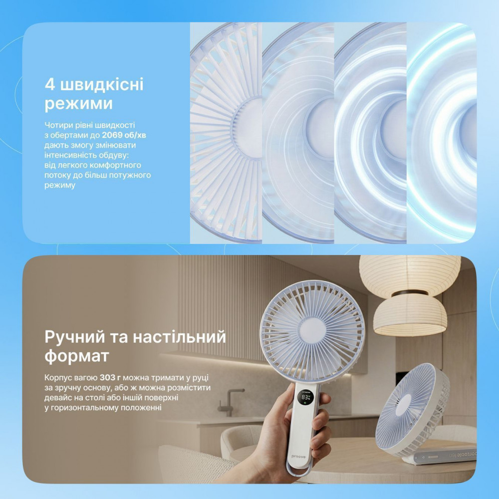 Портативный вентилятор Proove Breeze - фото 3