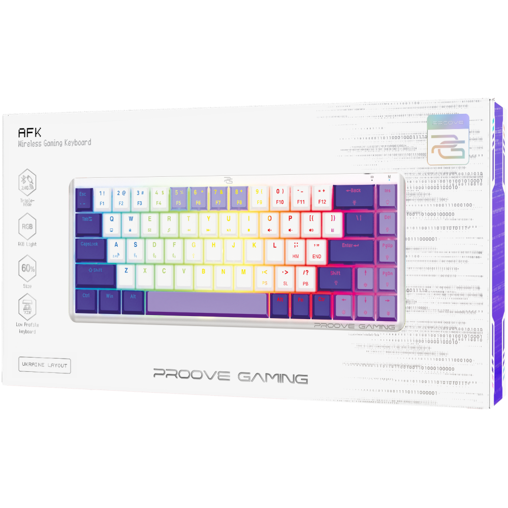 Беспроводная клавиатура Proove  Gaming AFK (Ukraine Layout) - фото 1