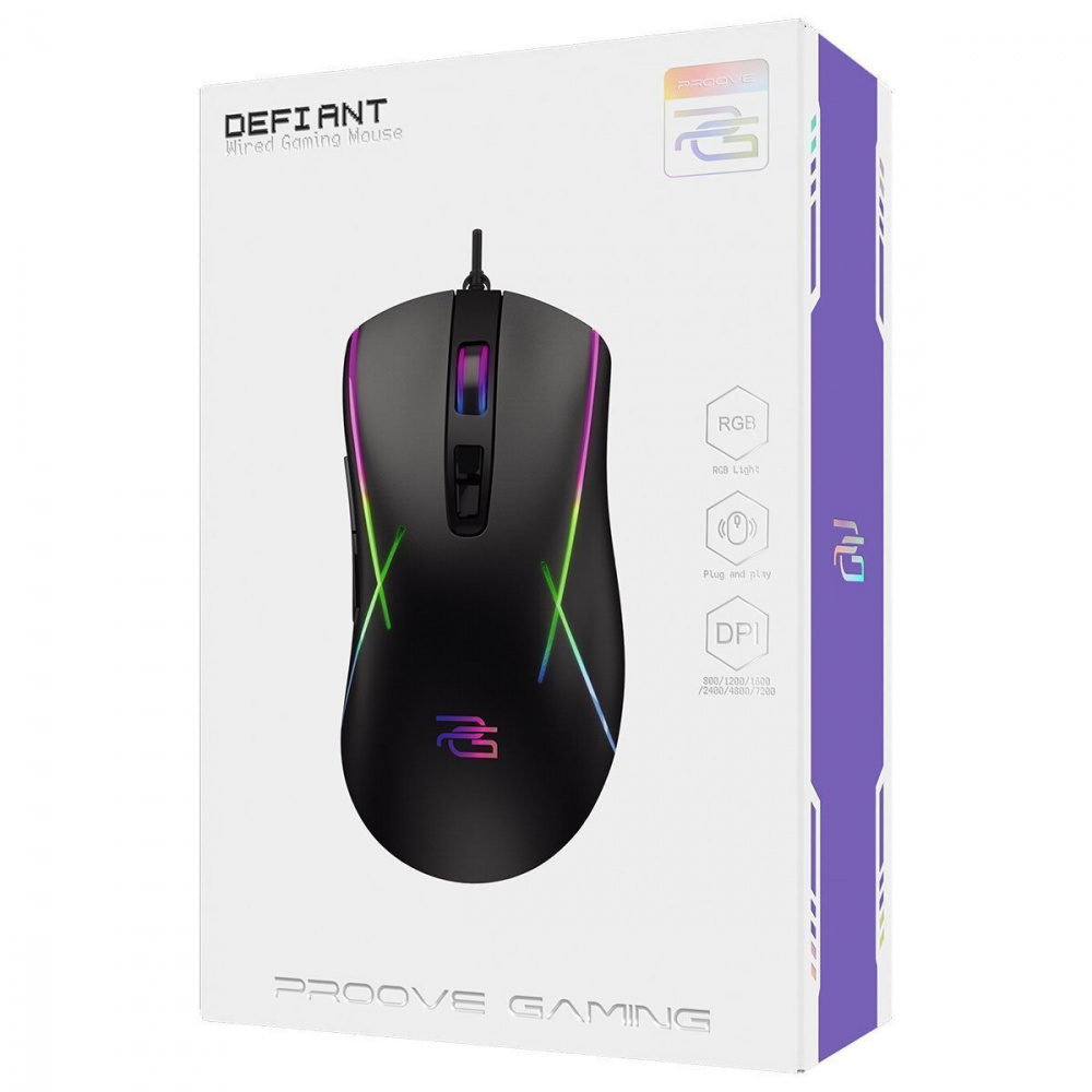 Дротова ігрова миша Proove Gaming Defiant — Придбати в Україні - фото 1