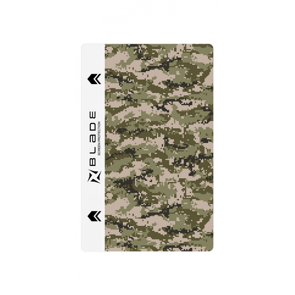 Защитная гидрогелевая пленка BLADE Hydrogel Screen Protection back Military Camouflage series (stock) - фото 3