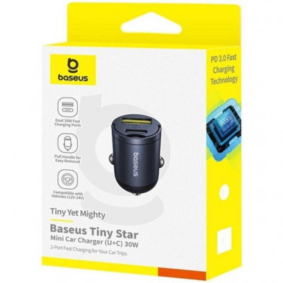 Купить АЗУ Baseus Tiny Star Mini 30W (Type-C + USB) 67805 - Ncase