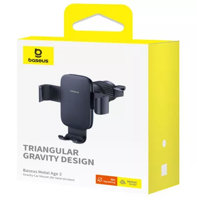 Автомобільний тримач Baseus Metal Age 3 Air Outlet Car Mount — Придбати в Україні