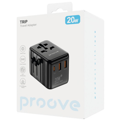 Універсальний адаптер Proove Trip 20W — Придбати в Україні