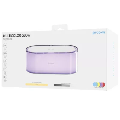 Нічник з Бездротовою Зарядкою Proove Multicolor Glow 1200mAh — Придбати в Україні