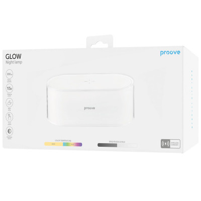 Купить Ночник с Беспроводной Зарядкой Proove Glow 1200mAh 59684 - Ncase