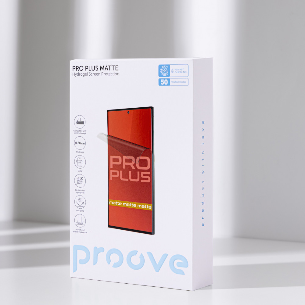 Захисна гідрогелева плівка Proove Hydrogel Screen Protection PRO PLUS Matte — Придбати в Україні - фото 3
