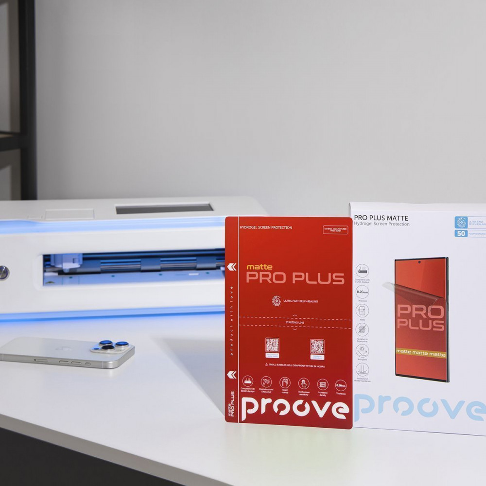 Захисна гідрогелева плівка Proove Hydrogel Screen Protection PRO PLUS Matte — Придбати в Україні - фото 2