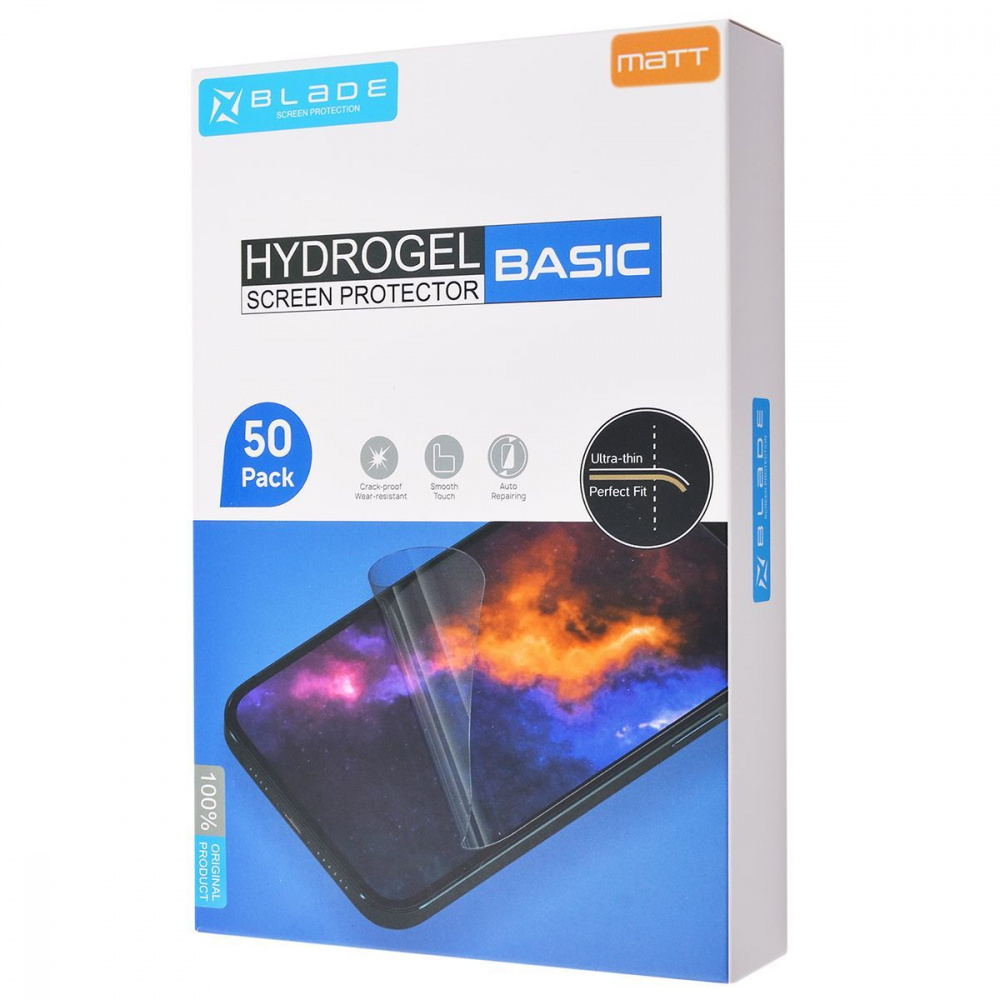 Защитная гидрогелевая пленка BLADE Hydrogel Screen Protection BASIC (matt)