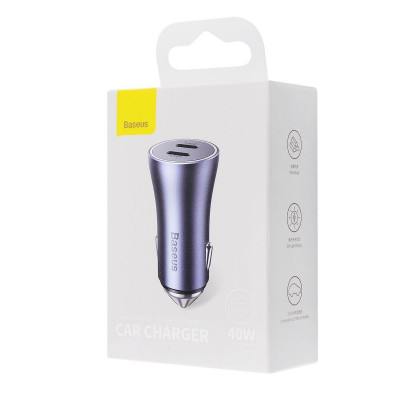 АЗП Baseus Golden Contactor Pro 40W Type-C + Type-C — Придбати в Україні