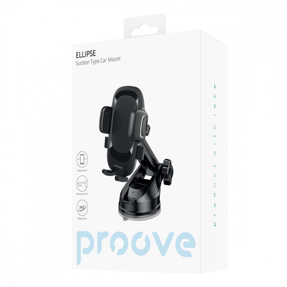 Автомобільний тримач Proove Ellipse Suction Type Car Mount — Придбати в Україні - фото 1