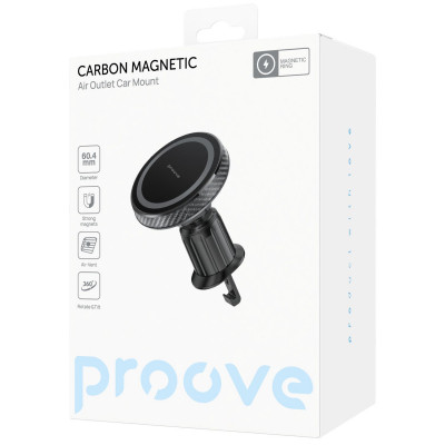 Купить Автодержатель Proove Carbon Magnetic Air Outlet Car Mount Magnetic Ring 48403 - Ncase