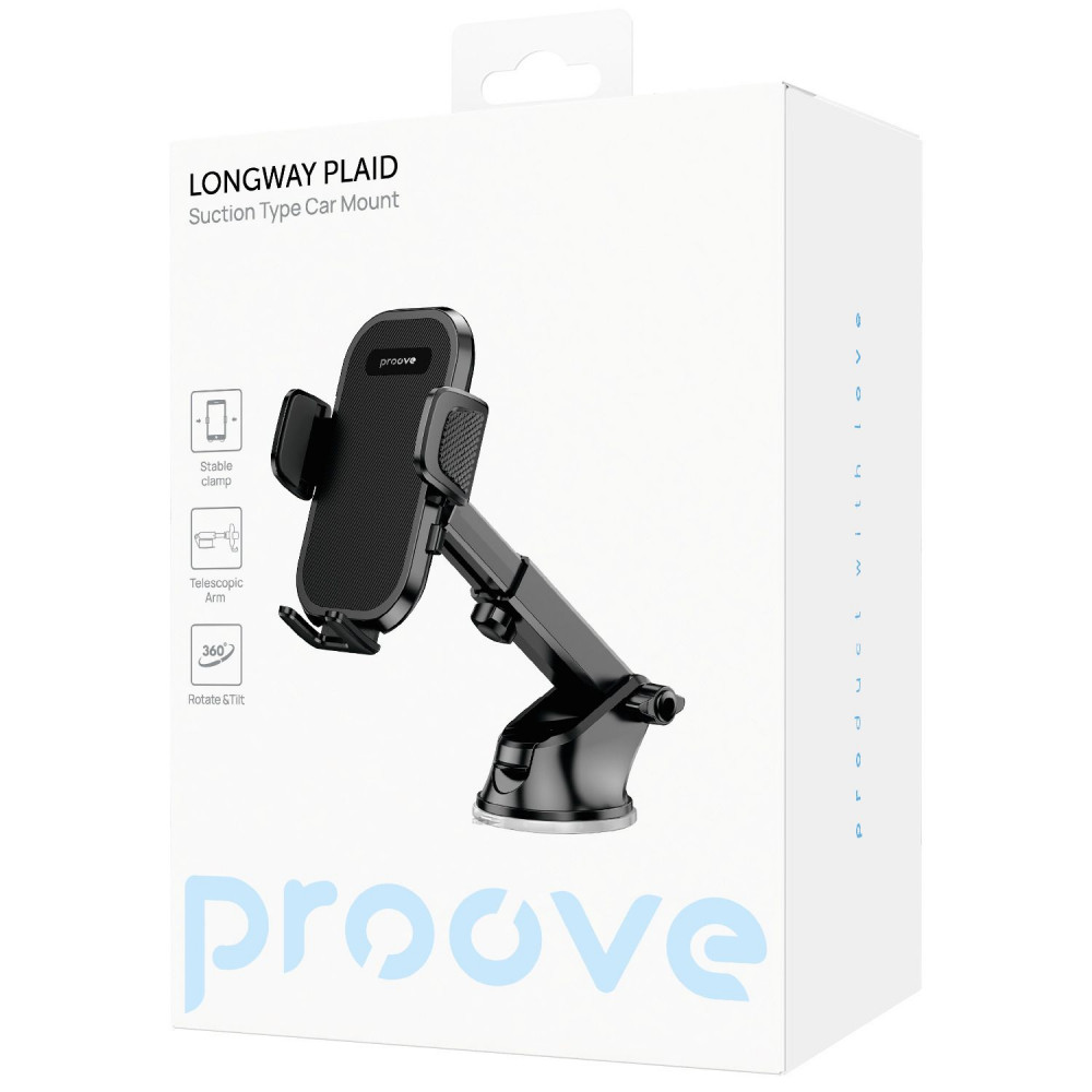 Автодержатель Proove Longway Plaid Suction Type Car Mount - фото 1