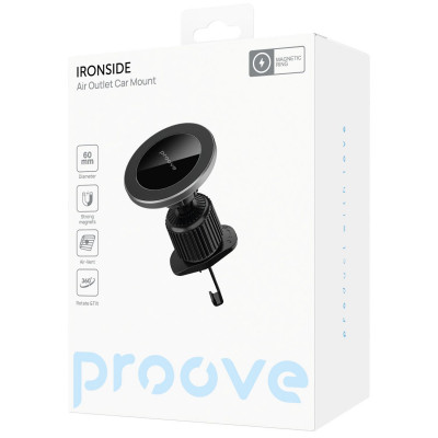 Автомобільний тримач Proove Ironside Air Outlet Car Mount Magnetic Ring — Придбати в Україні