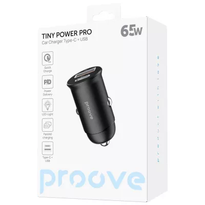 АЗП Proove Tiny Power Pro 65W (USB + Type-C) — Придбати в Україні