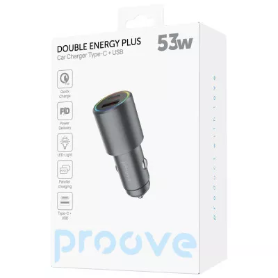 АЗП Proove Double Energy Plus 53W (USB + Type-C) — Придбати в Україні