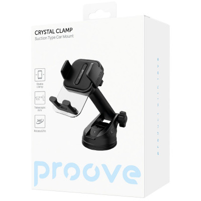 Купить Автодержатель Proove Crystal Clamp Suction Type Car Mount 49231 - Ncase