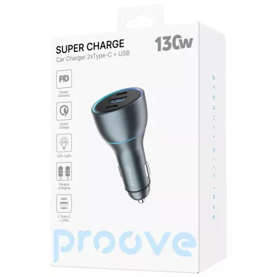 АЗП Proove Super Charge 130W (2 Type-C + USB) — Придбати в Україні