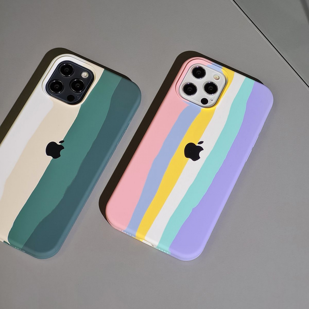 Чехол Rainbow Silicone Case iPhone 12 Pro Max - фото 6