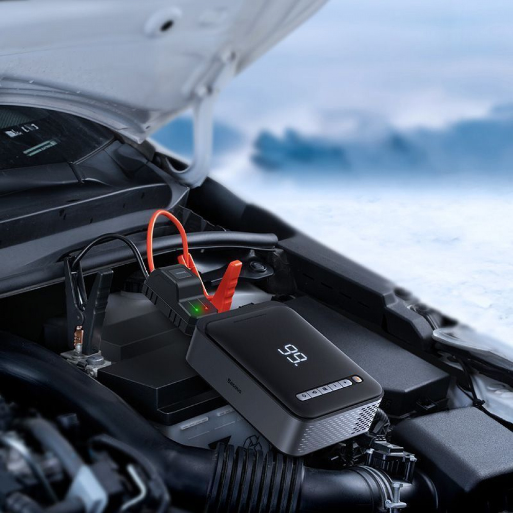 Пусковий Пристрій Baseus Super Energy 2-in-1 Car Jump Starter 8000 mAh — Придбати в Україні - фото 2