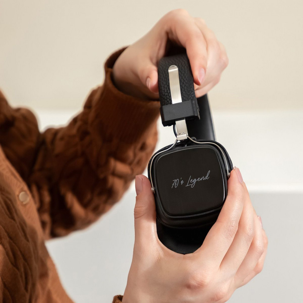 Бездротові навушники Proove 70’s Legend (APP) black/silver (HP70L001AP28) Чорний/Сріблястий на малюнкі №29
