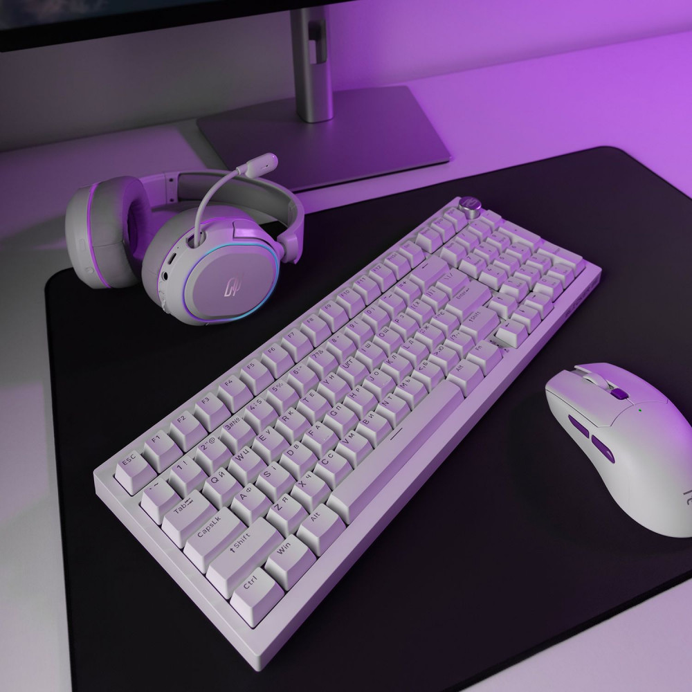 Бездротова клавіатура Proove Gaming Slicker Special Edition (Ukraine Layout) black/purple на малюнкі №24