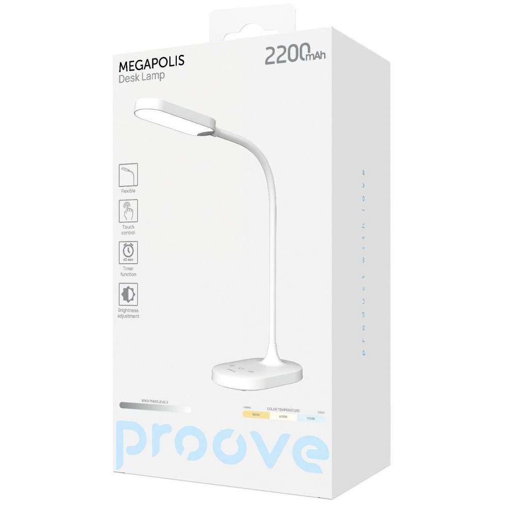 Настільна лампа Proove Megapolis 2200 mAh — Придбати в Україні