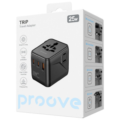 Універсальний адаптер Proove Trip 25W — Придбати в Україні