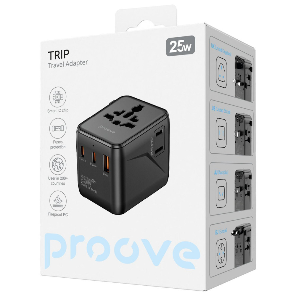Універсальний адаптер Proove Trip 25W — Придбати в Україні - фото 1
