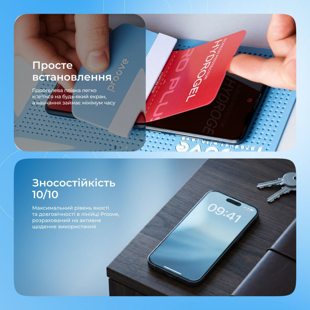 Защитная гидрогелевая пленка Proove Hydrogel Screen Protection PRO PLUS Matte - фото 4