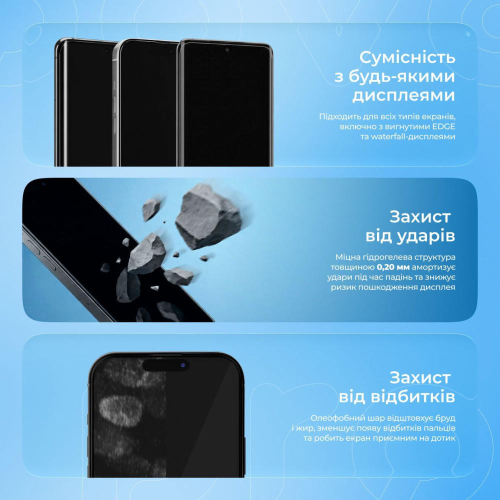 Защитная гидрогелевая пленка Proove Hydrogel Screen Protection PRO PLUS Matte - фото 5