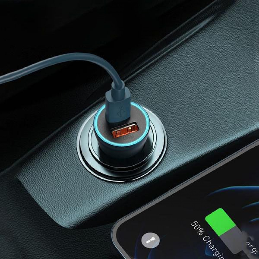 Car Charger Baseus Golden Contactor Pro 40W USB + Type-C - фото 5