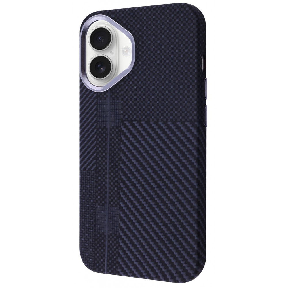 Чехол WAVE Gleam Case with Magnetic Ring iPhone 16 obsidian на картинке №1