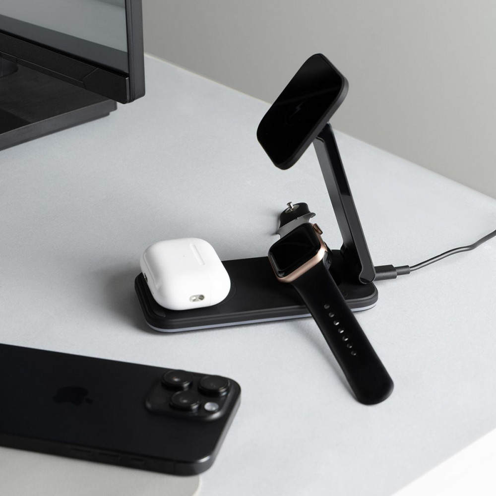 Бездротовий ЗП Proove Energy Fold 3 in 1 black (WSEF15010001) Чорний на малюнкі №9