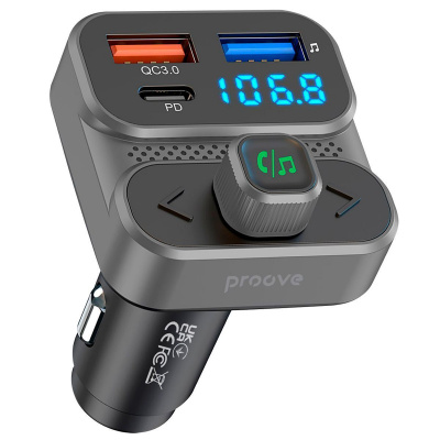 Купить Автомобильное ЗУ Proove FM Launcher Luxor SE 36W (PD+QC3.0) Type-C+USB 59302 - Ncase