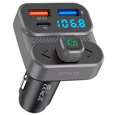 Купить АЗП Proove FM Launcher Luxor SE 36W (PD+QC3.0) Type-C+USB 59302 - Ncase