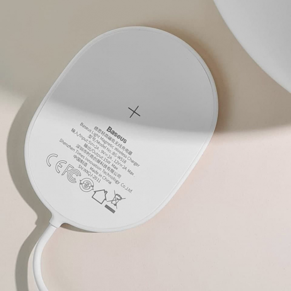 Бездротовий ЗП Baseus Light Magnetic 15W — Придбати в Україні - фото 1