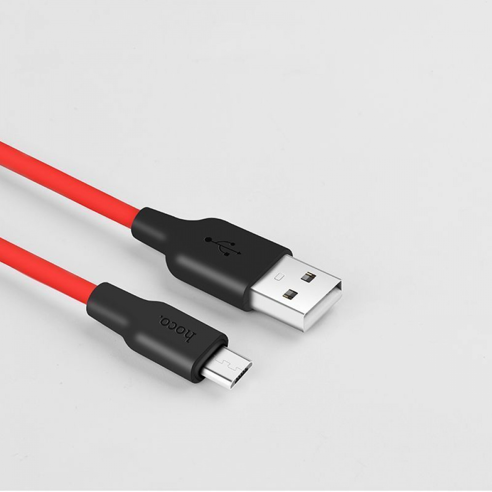 Cable Hoco X21 Silicone Micro USB Cable (1m) - фото 1