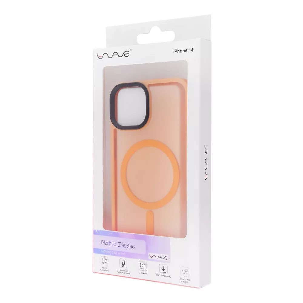 Чехол WAVE Matte Insane Case with Magnetic Ring iPhone 14 - фото 1