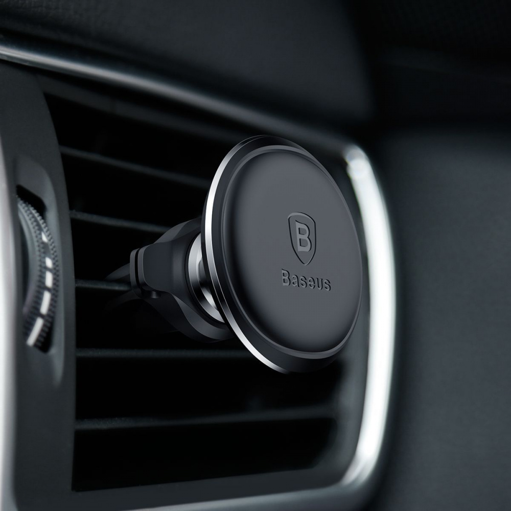 Автомобільний тримач Baseus Magnetic Car Mount with Cable Clip Air Vent Version — Придбати в Україні - фото 8