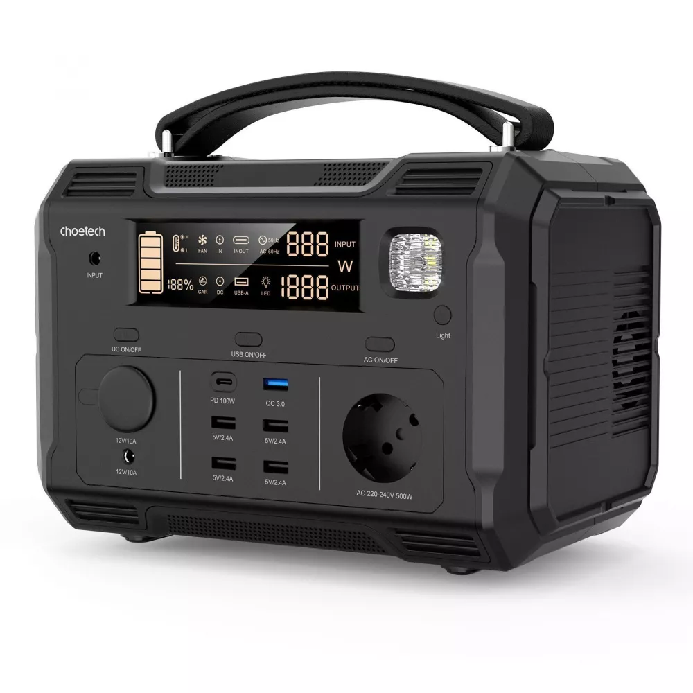 Портативна зарядна станція Choetech 500W* — Придбати в Україні - фото 3