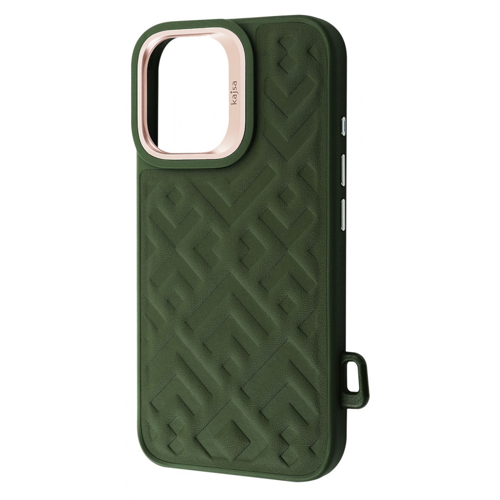 Чехол Kajsa Rhombus Collection with Magnetic Ring iPhone 16 - фото 7