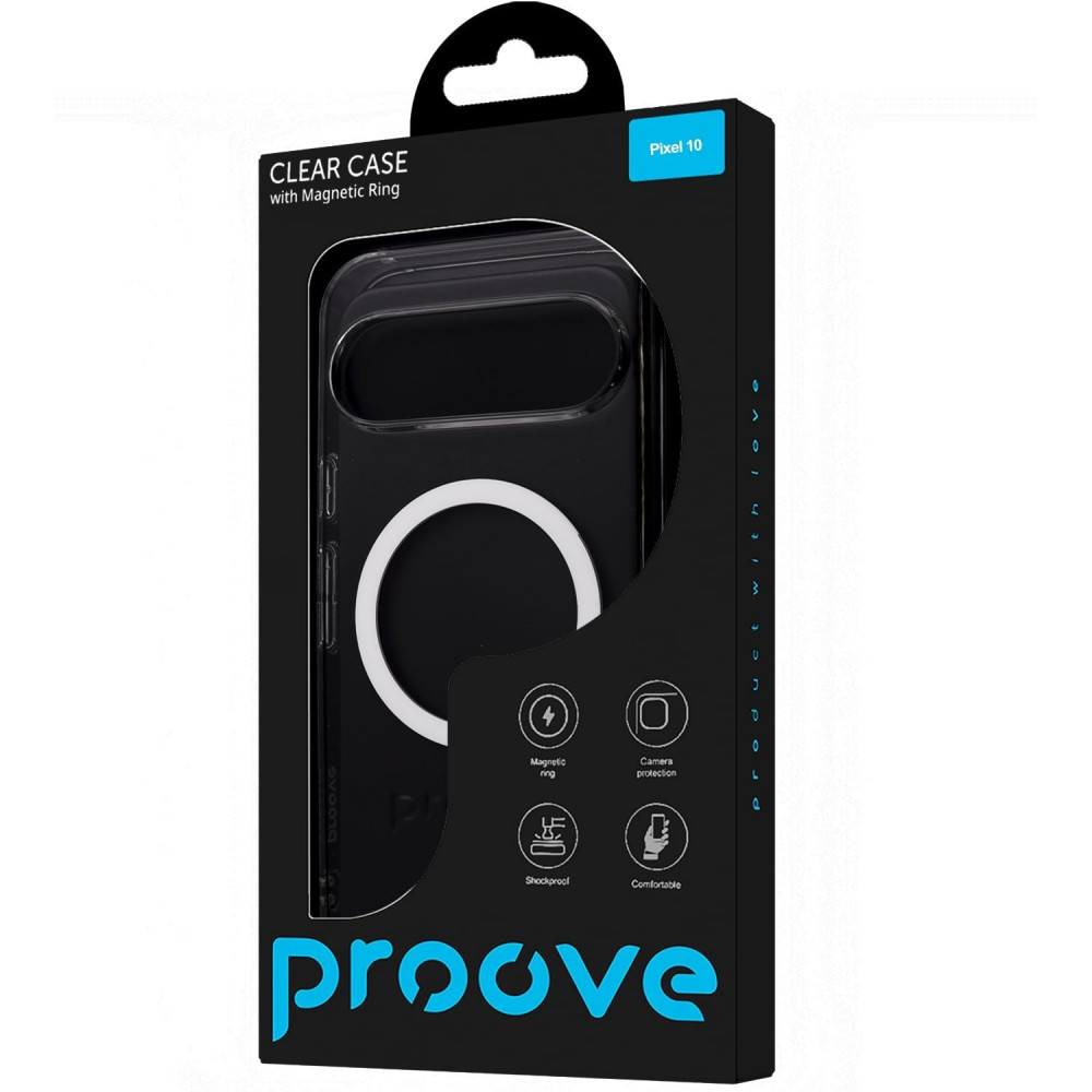 Чохол Proove Clear Case with Magnetic Ring Google Pixel 10/Pixel 10 Pro transparent на малюнкі №2