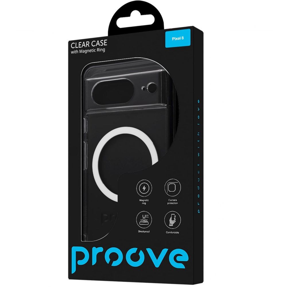 Чохол Proove Clear Case with Magnetic Ring Google Pixel 8 — Придбати в Україні - фото 1