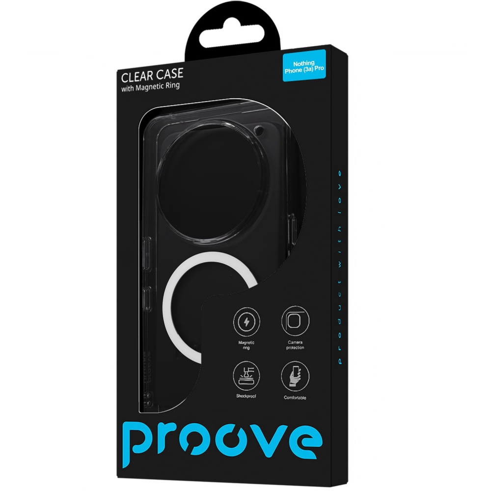 Чехол Proove Clear Case with Magnetic Ring Nothing Phone (3a) Pro - фото 1