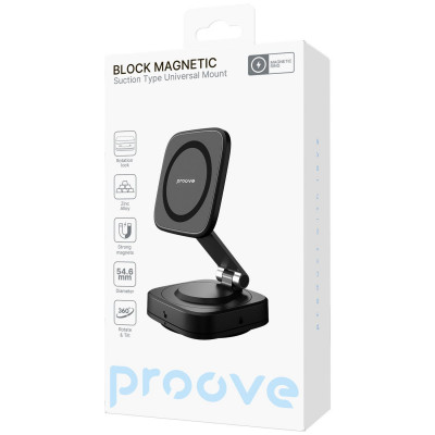 Автомобільний тримач Proove Block Magnetic Suction Type Universal Mount — Придбати в Україні