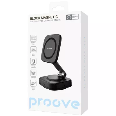 Купить Автомобільний тримач Proove Block Magnetic Suction Type Universal Mount 71593 - Ncase