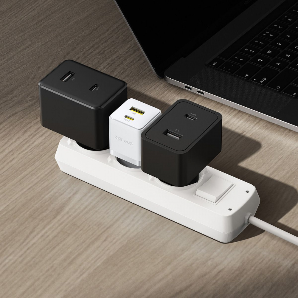 СЗУ Baseus Palm Fast Charger Type-C+USB 30W - фото 4