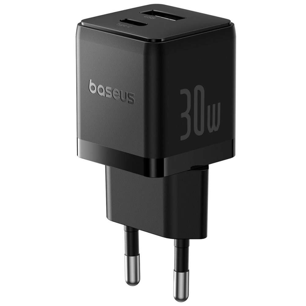 МЗП Baseus Palm Fast Charger Type-C+USB 30W black на малюнкі №1